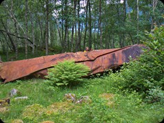 Wrack des Dampschiffes Lodalen im Loental