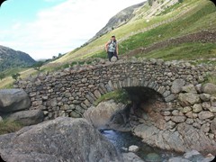 Lake District, auf dem Weg zum Scafell Pike. Englands höchstem Berg 977m