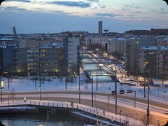 Blick auf den Westhafen