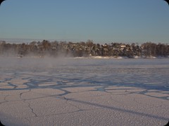 Zugefrohrene Ostsee