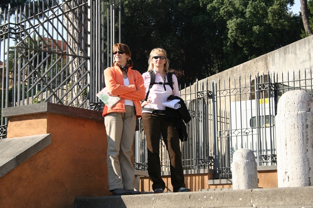 Ute und Bettina am Forum Romanum