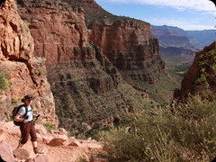 Auf dem Bright Angel Trai zu den Indian Gardens und Plateau Point