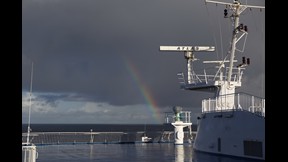 Auf der Norröna