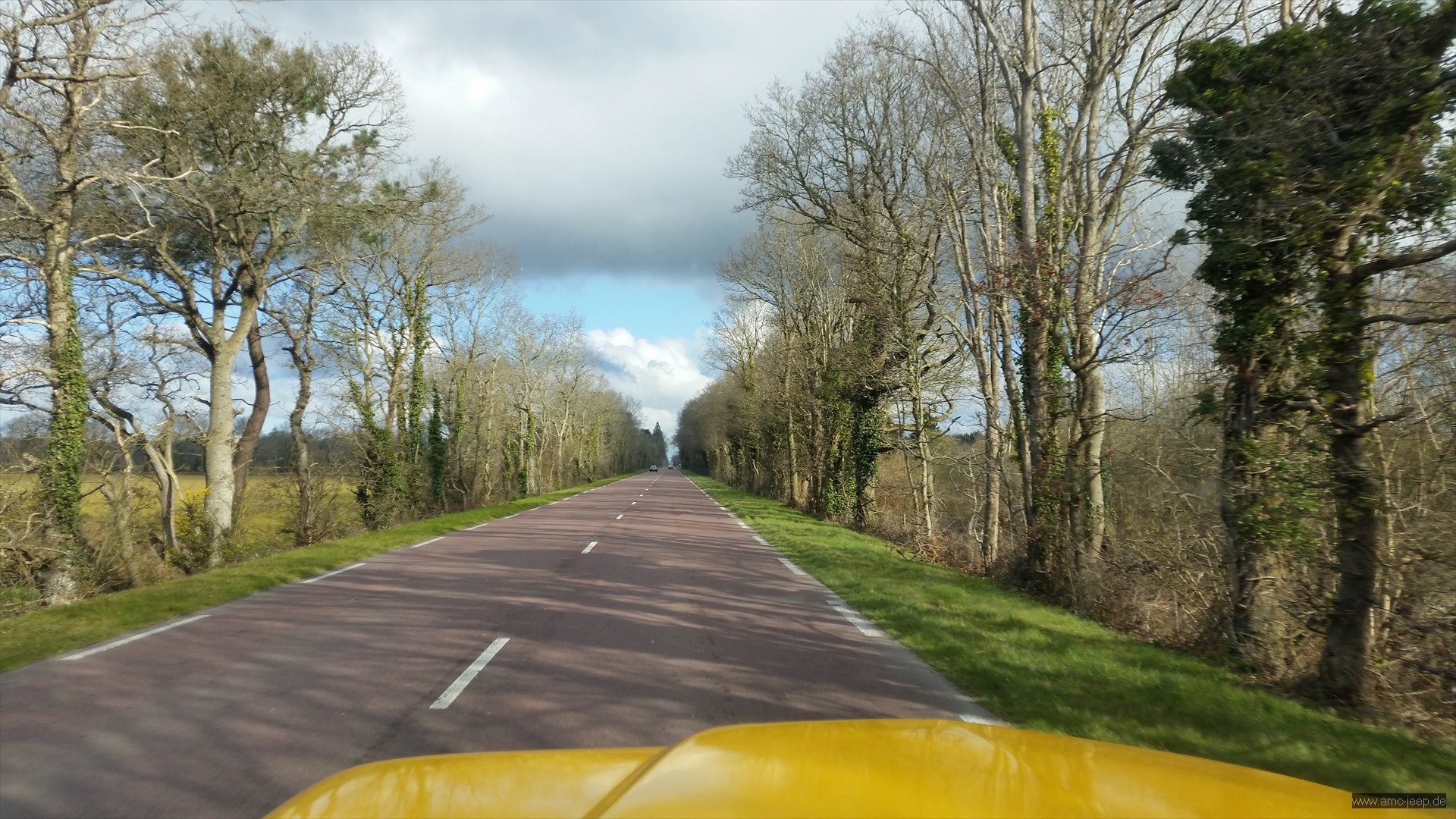 on the road